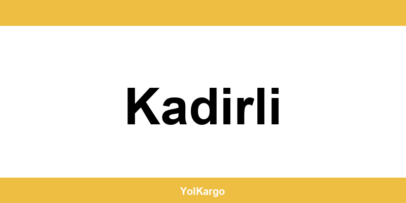 UPS Kargo şubeleri ve iletişim bilgileri Kadirli