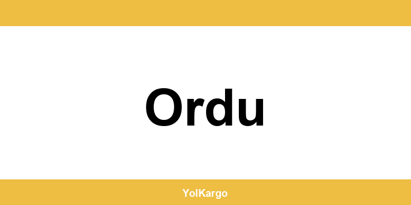 UPS Kargo şubeleri ve iletişim bilgileri Ordu