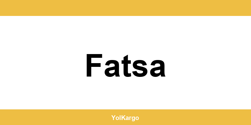 UPS Kargo şubeleri ve iletişim bilgileri Fatsa
