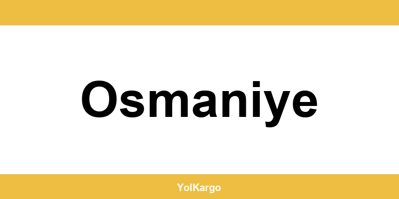 UPS Kargo şubeleri ve iletişim bilgileri Osmaniye